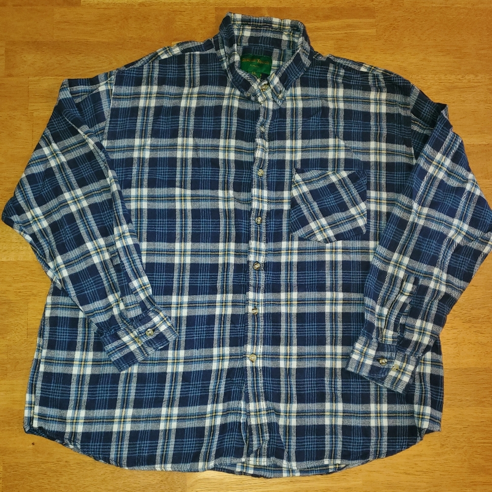 Men's 2XL XXL Flannel Shirt Golden Touch by Mickey
